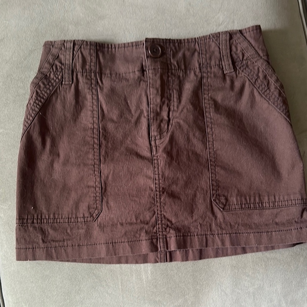 Wild Fable Mini Brown Cargo Skirt